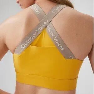 Outdoor Voices Mustard Yellow Activewear Top